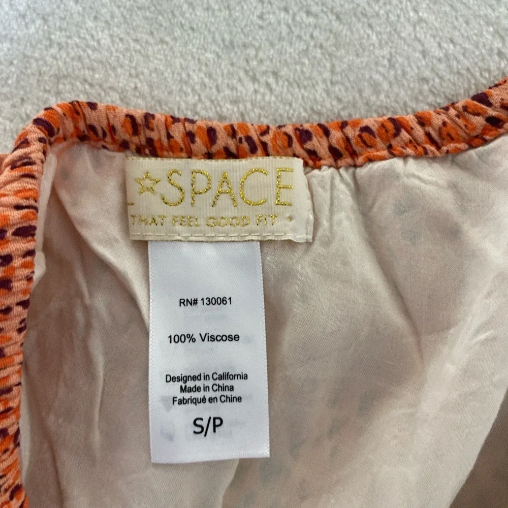 L*Space Nia Textured One-Shoulder Crop Top in Orange - Picture 9 of 11